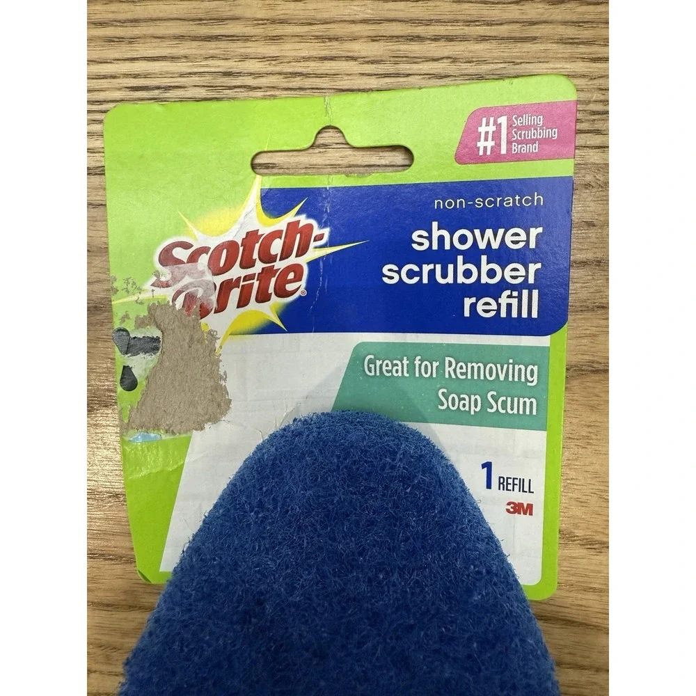 Scotch Brite Non-Scratch Shower Scrubber‎ Refill Blue Discontinued New